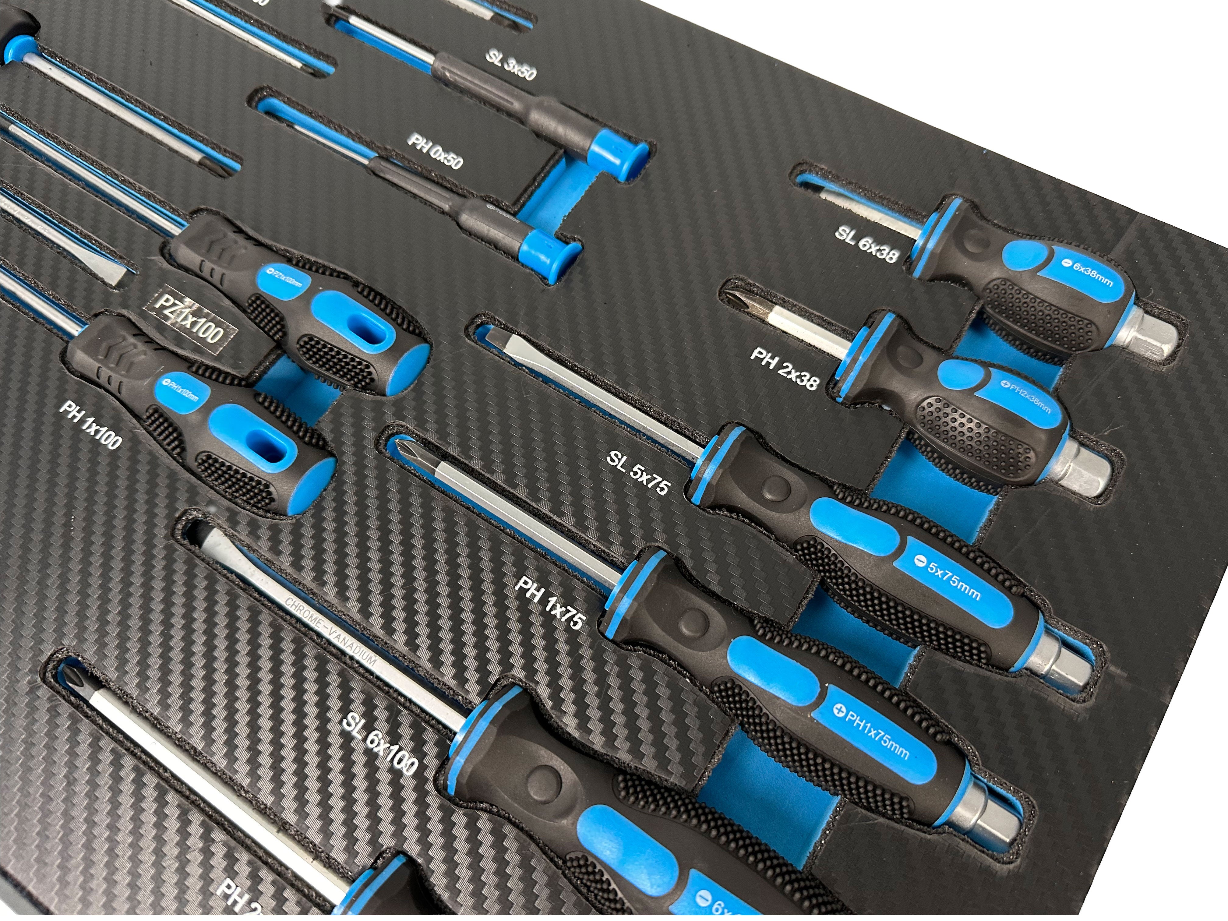 MODUL DULAP SCULE CU SURUBELNITE PROFESIONALE, 21 PIESE GEBO TOOLS