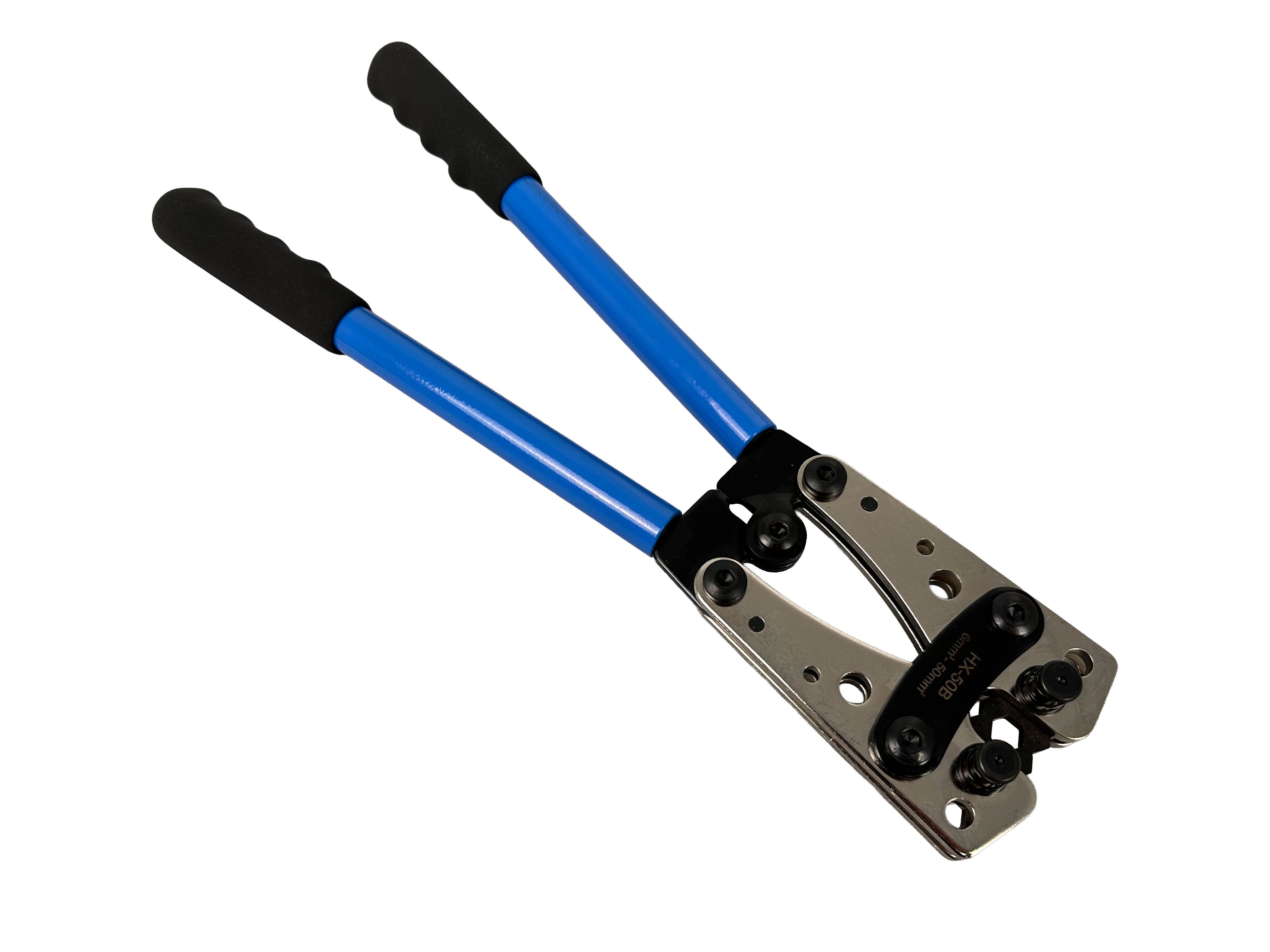 CLESTE PENTRU SERTIZAT DECABLAT CABLURI ELECTRICE, PAPUCI CU DIAMETRU MARI 6.0-50MM2 GEBO TOOLS