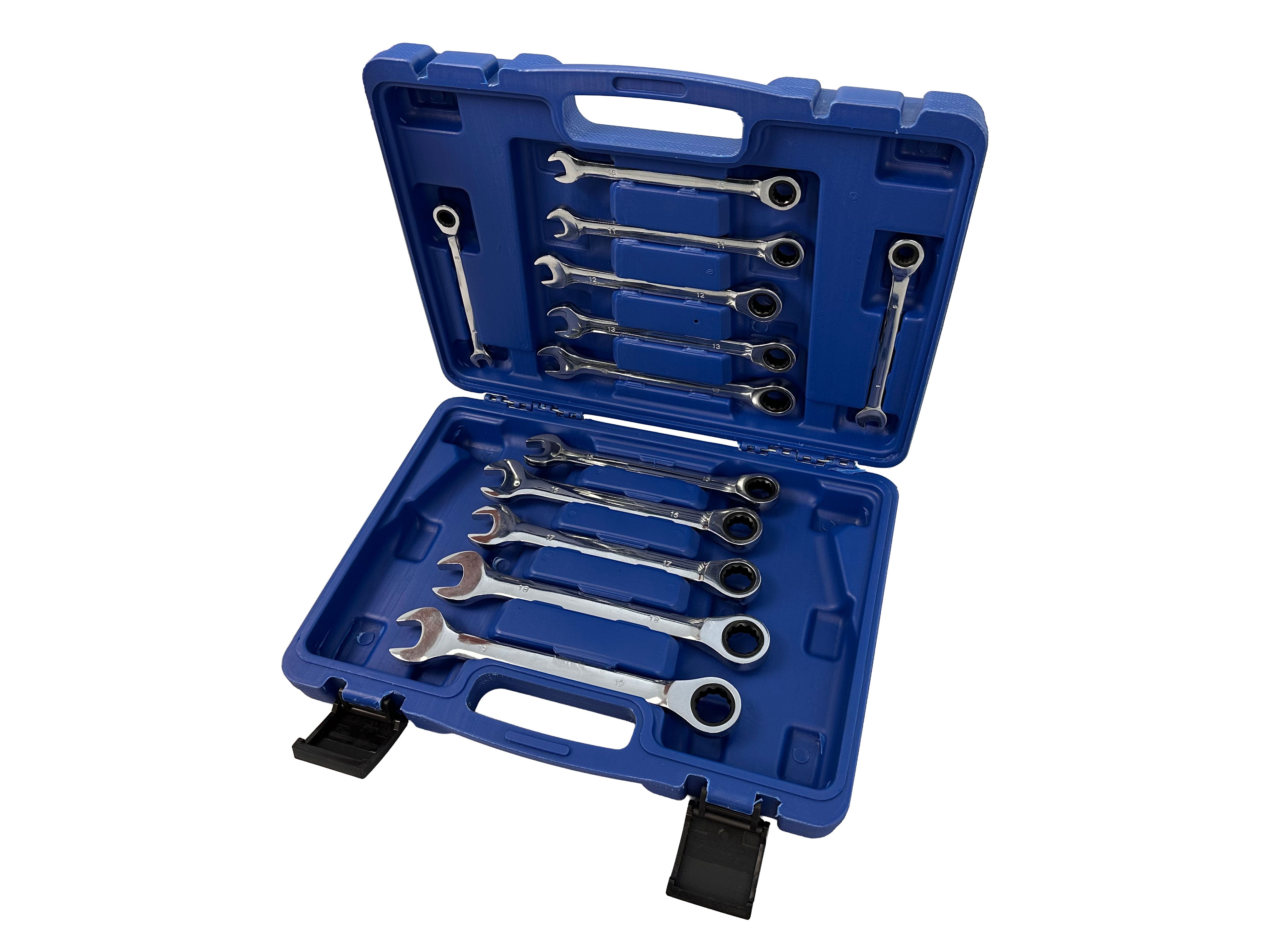 TRUSA CHEI COMBINATE CU CLICHET 8-19MM 12 PIESE GEBO TOOLS