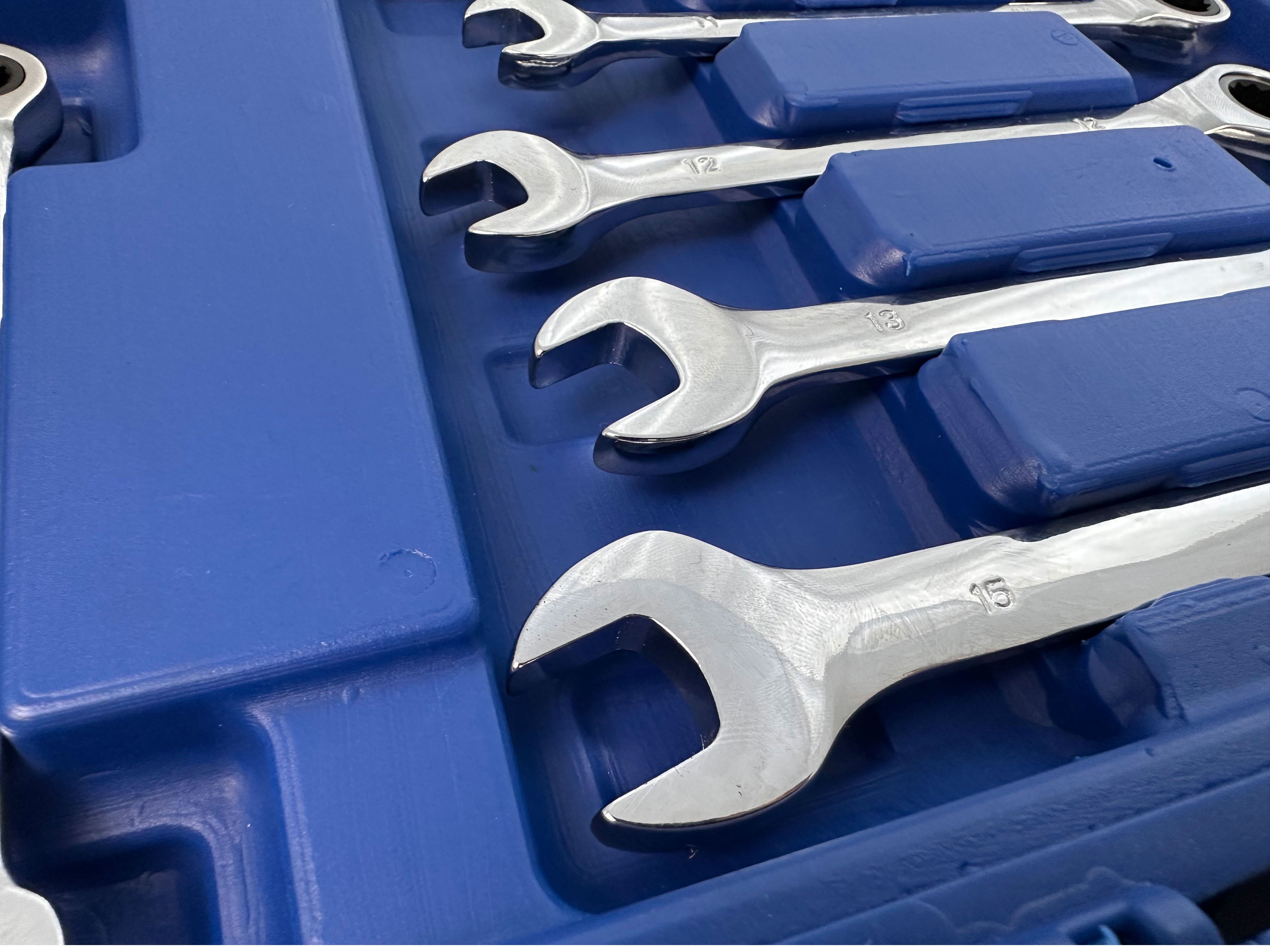 TRUSA CHEI COMBINATE CU CLICHET 8-19MM 12 PIESE GEBO TOOLS