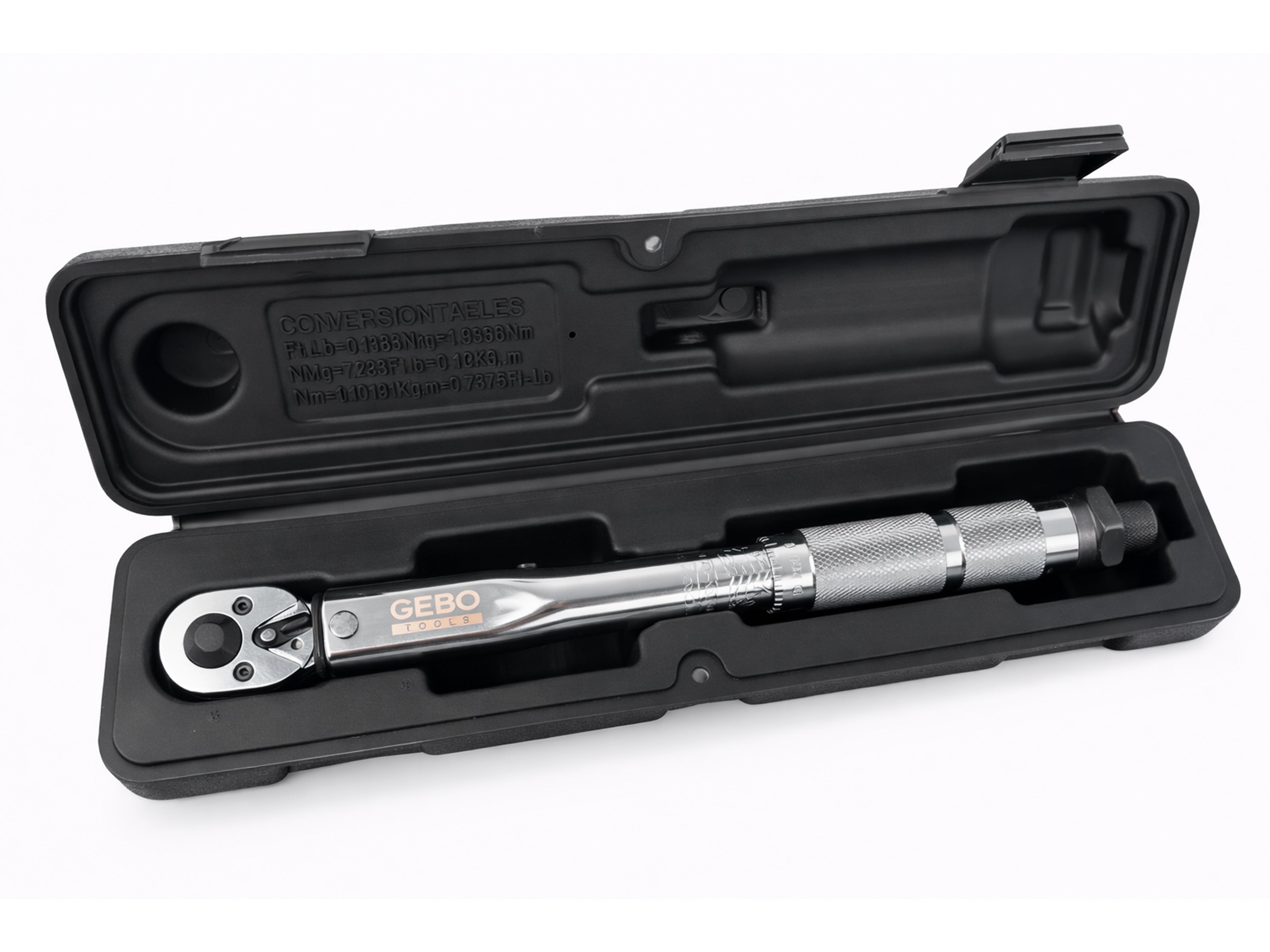 CHEIE DINAMOMETRICA 1/4 5-25 NM GEBO TOOLS