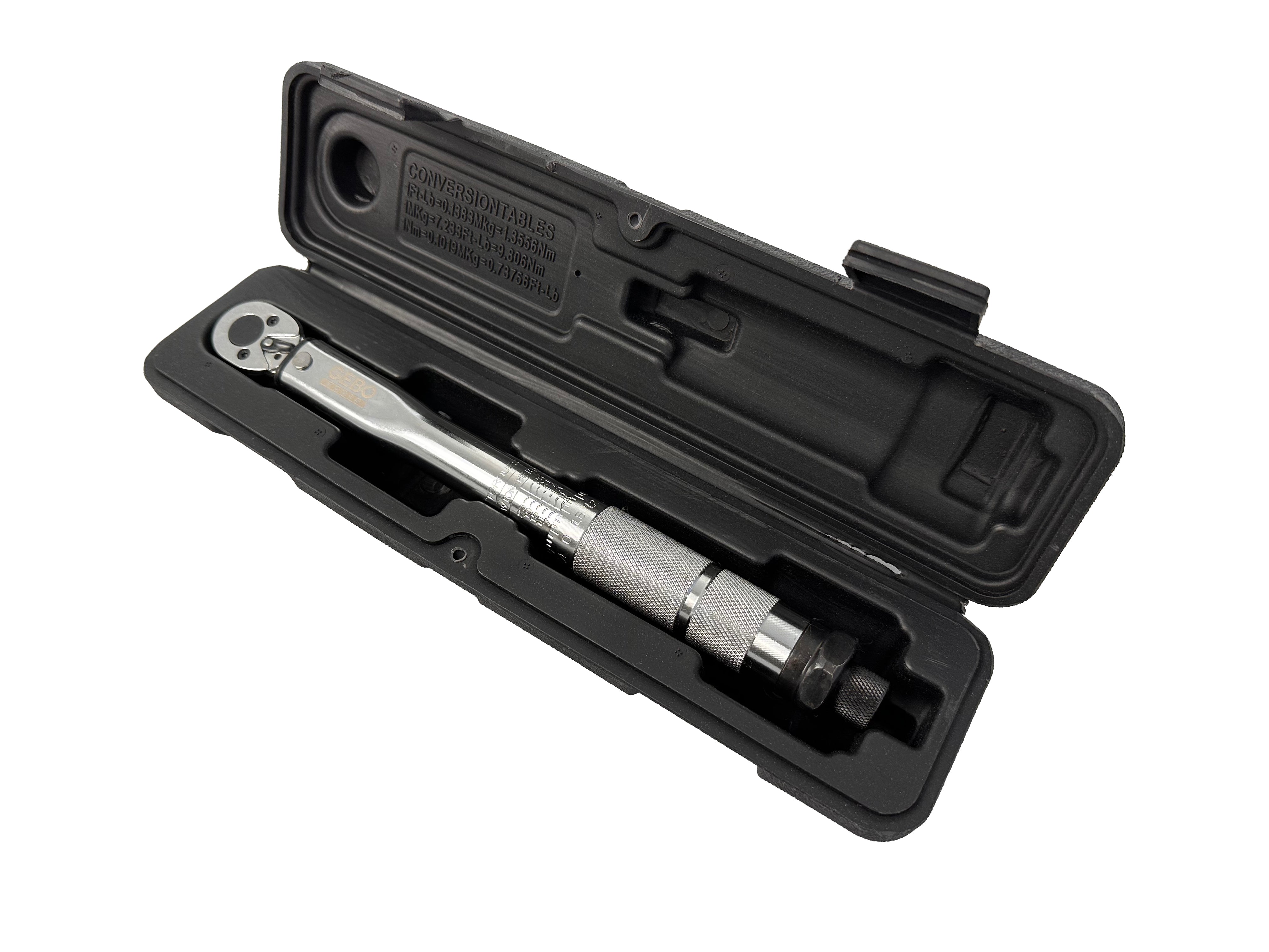 CHEIE DINAMOMETRICA 1/4 5-25 NM GEBO TOOLS