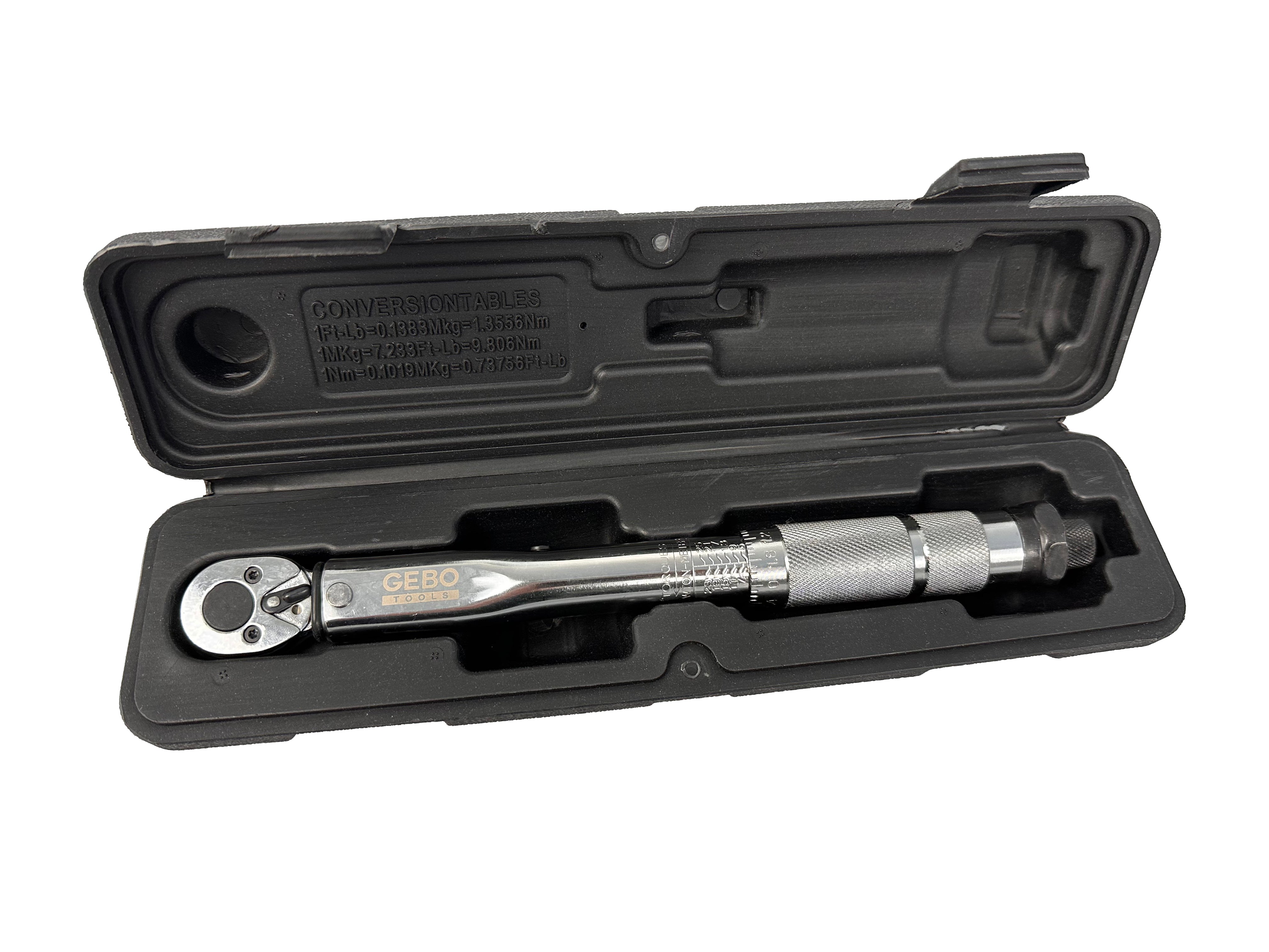 CHEIE DINAMOMETRICA 1/4 5-25 NM GEBO TOOLS