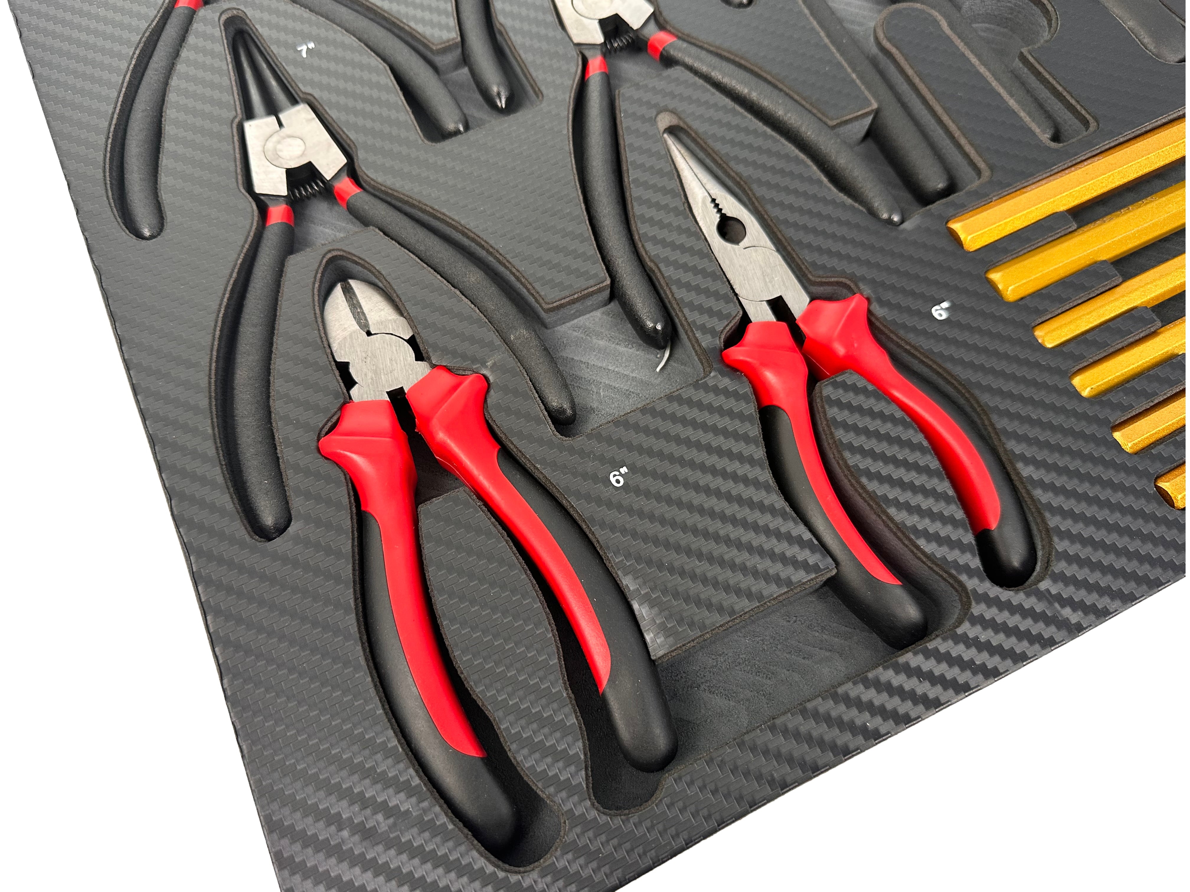 MODUL BURETE ORGANIZATOR DULAP DE SCULE, CLESTI, DORNURI SI CIOCAN, 16 PIESE, 54 X 39,5 X 3 CM GEBO TOOLS