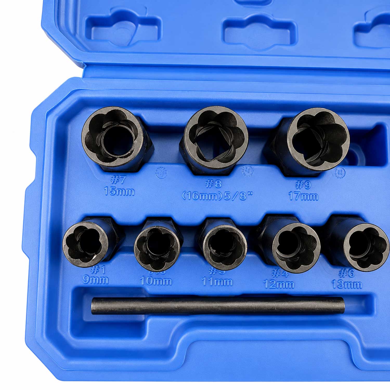 SET TUBULARE PENTRU SURUBURI UZATE 9-19MM 11 PIESE GEBO TOOLS