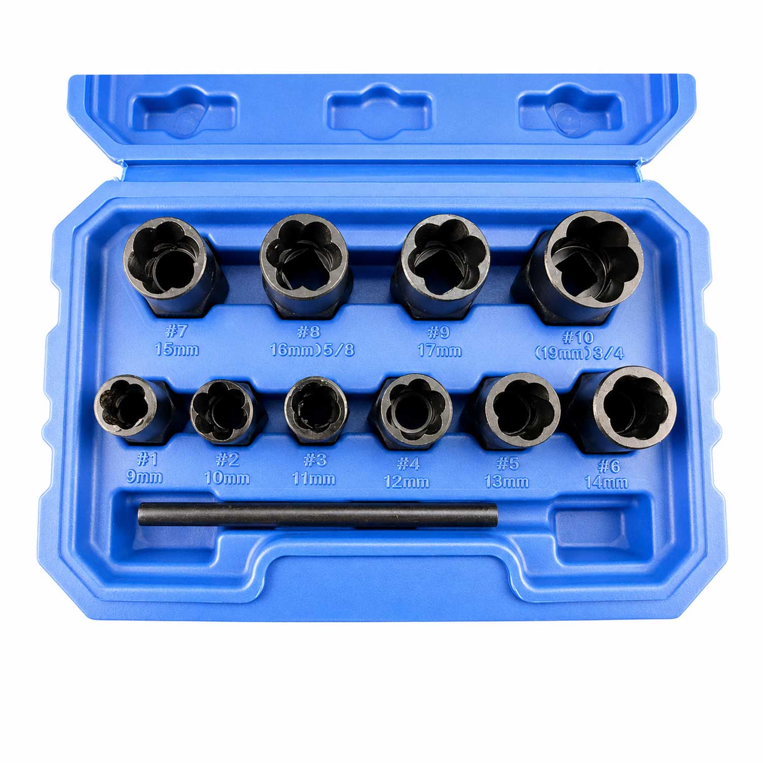 SET TUBULARE PENTRU SURUBURI UZATE 9-19MM 11 PIESE GEBO TOOLS