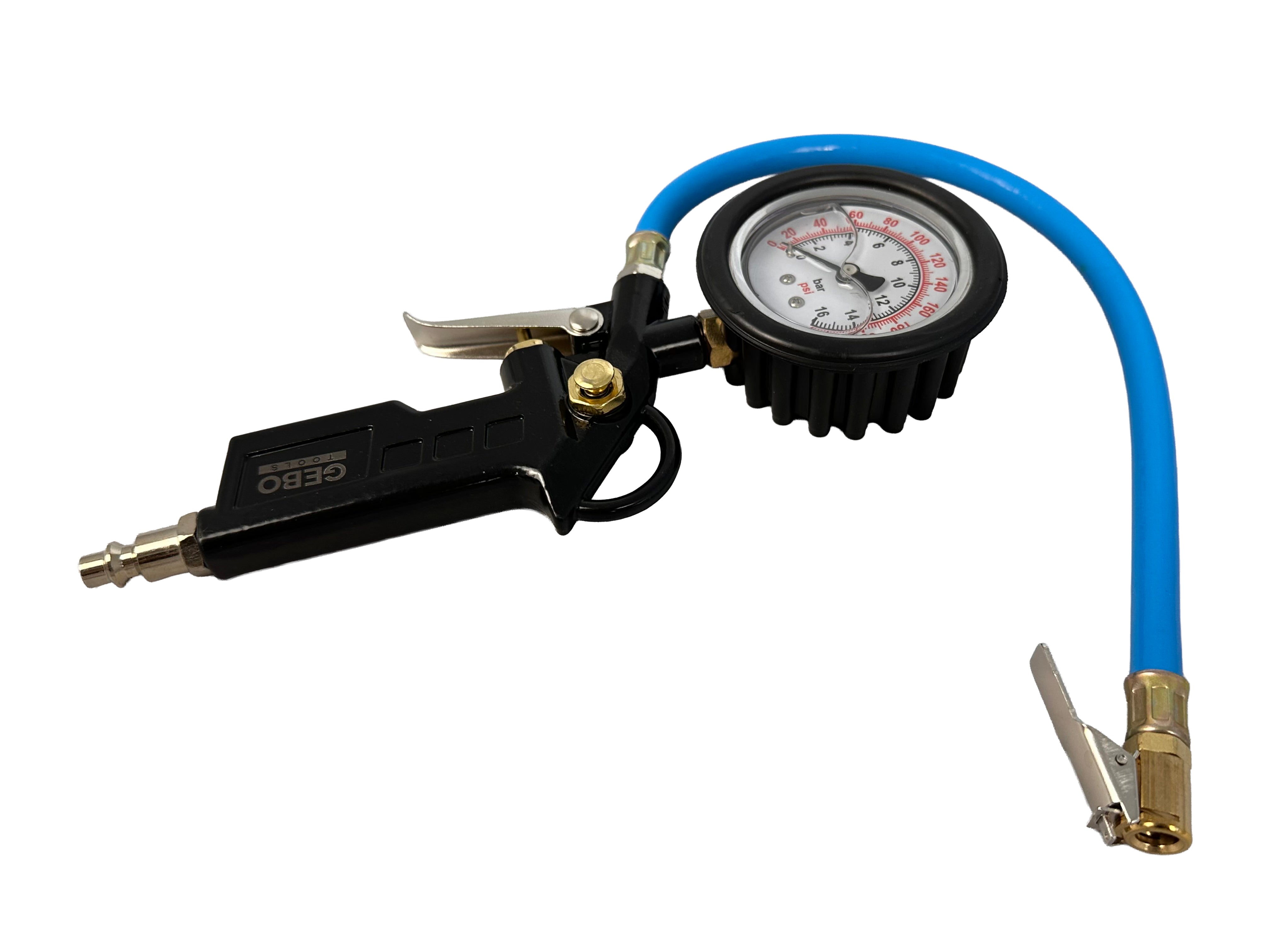 PISTOL DE UMFLAT ROTI ANVELOPE CU MANOMETRU DIGITAL GEBO TOOLS