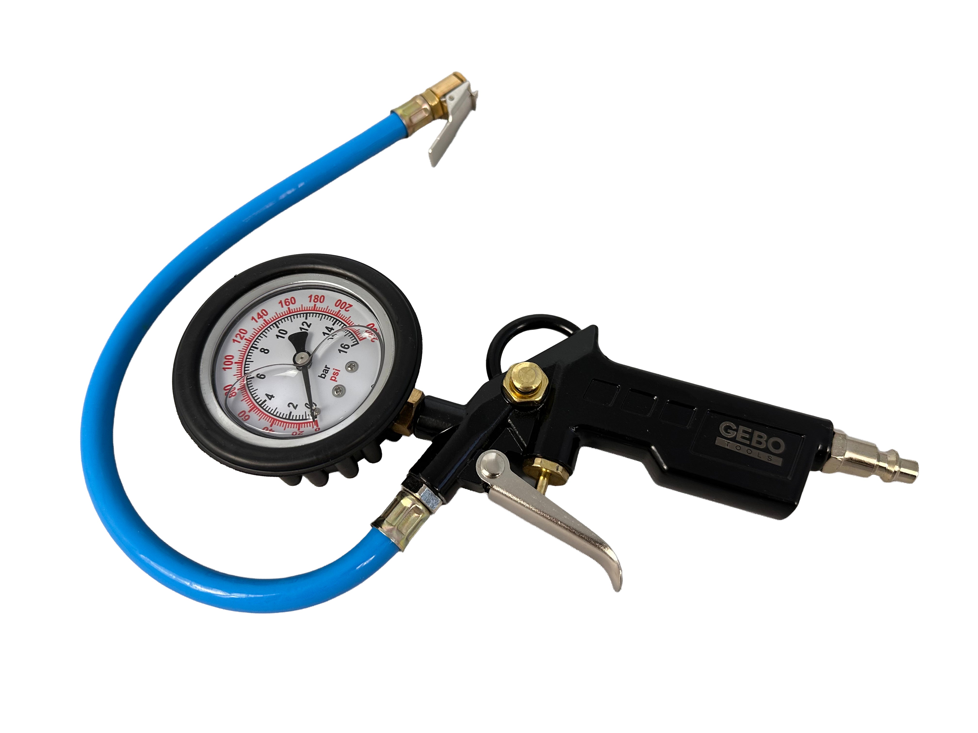 PISTOL DE UMFLAT ROTI ANVELOPE CU MANOMETRU DIGITAL GEBO TOOLS