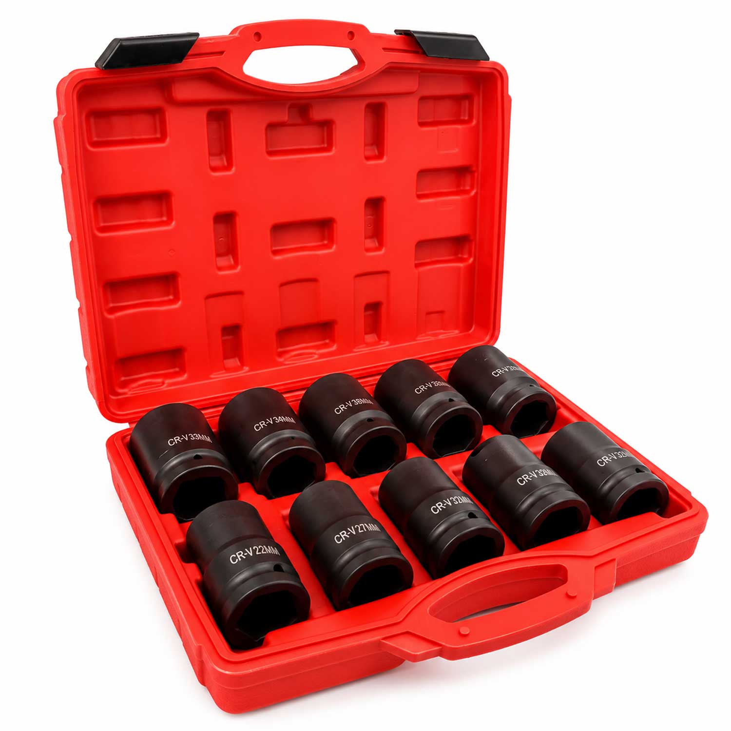 TRUSA CHEI TUBULARE DE IMPACT LUNGI 1'' 22-41 MM 10 PIESE GEBO TOOLS