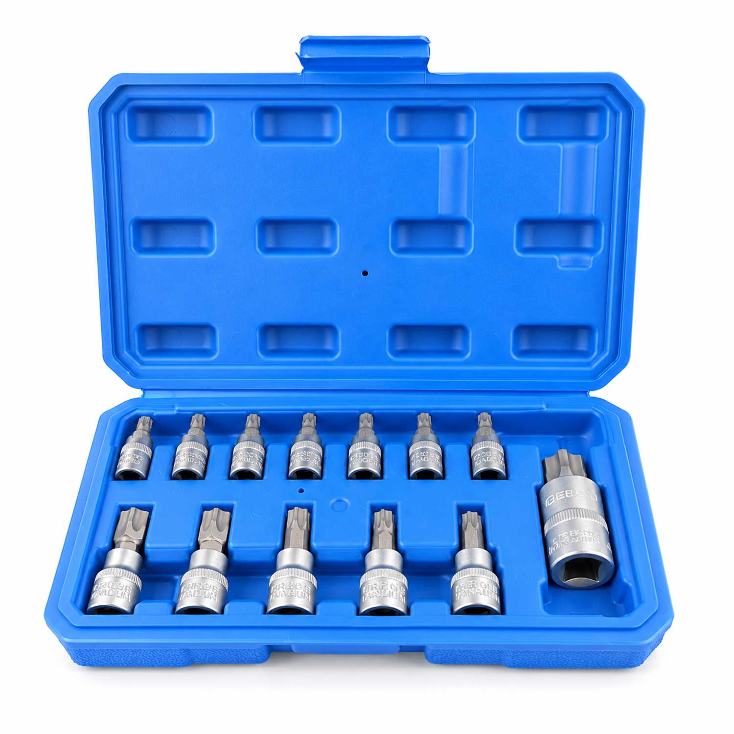 SET CHEI BITI TORX IN 5 COLTURI TS8-TS60 12 PIESE GEBO TOOLS