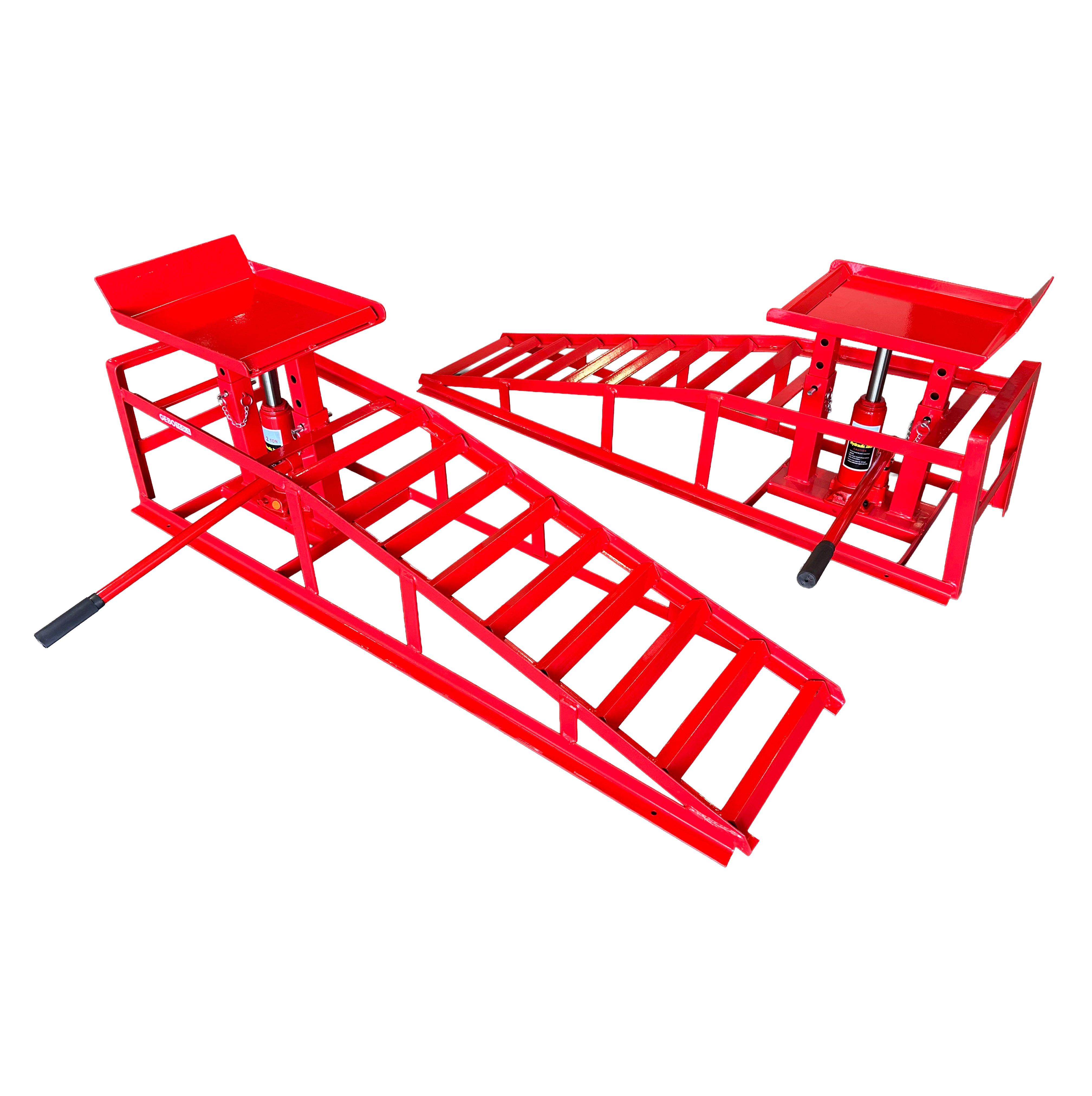 SET RAMPA AUTO CU ELEVARE HIDRAULICA 2T GEBO TOOLS