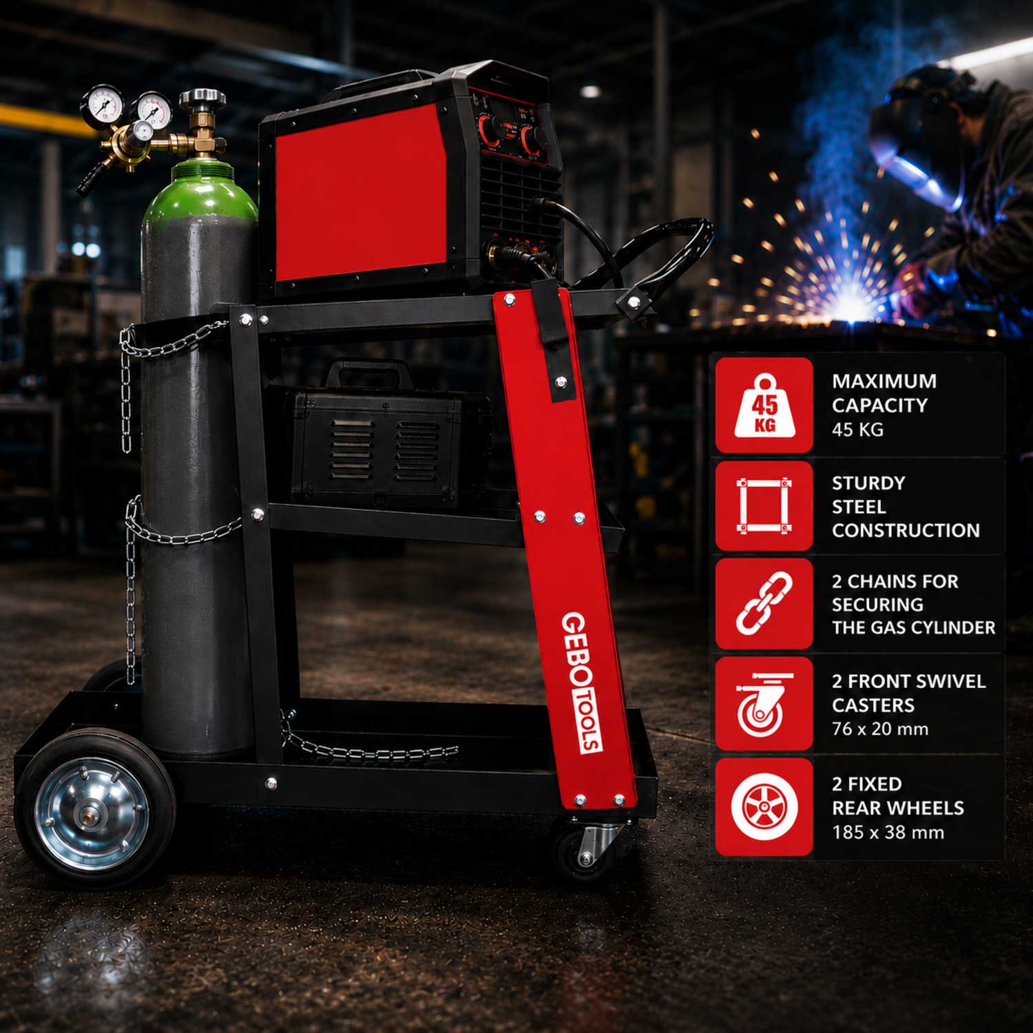 CARUCIOR PENTRU SUDURA PREMIUM GEBO TOOLS