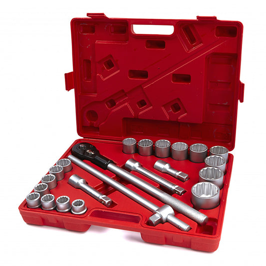 TRUSA TUBULARE BIHEXAGONALE CU CLICHET 3/4 19-50MM 22 DE PIESE