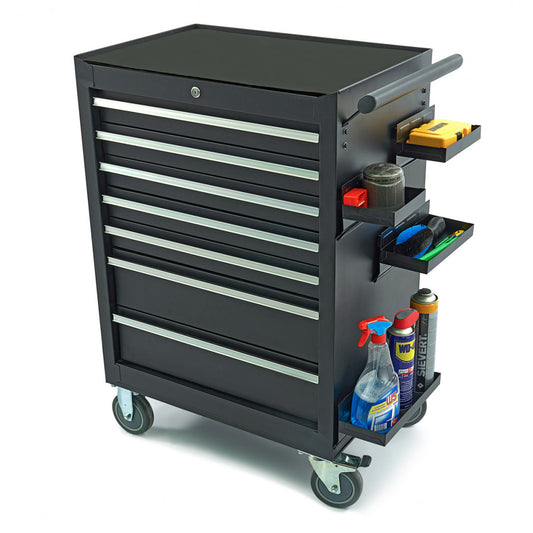 SET 4 POLIȚE MAGNETICE PENTRU DULAP SCULE – NEGRU, ORGANIZARE LATERALĂ, UNIVERSAL, HBM OLANDA