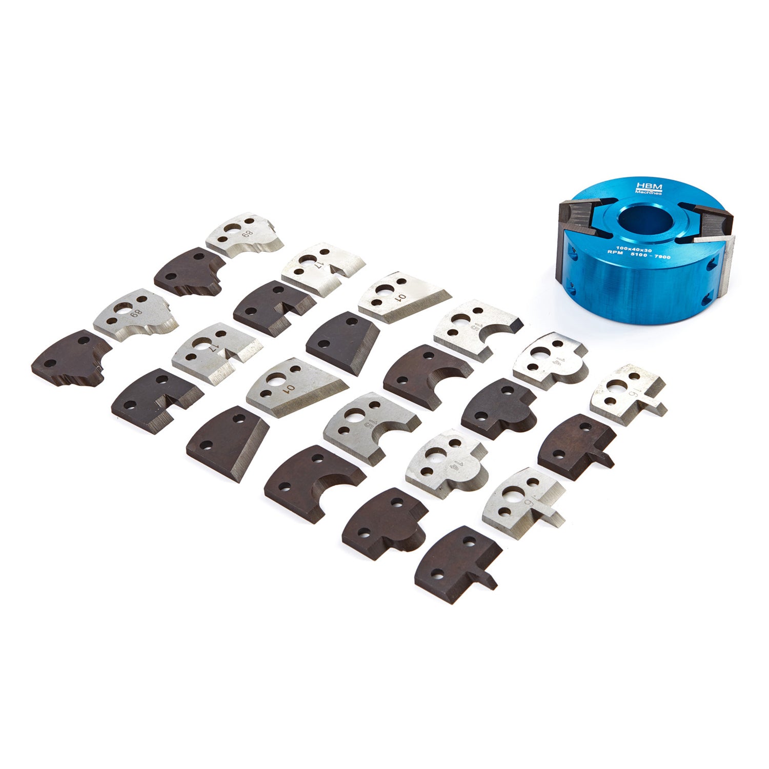 FREZA CAP BUTUC + 7 SETURI CUTITE 100 MM