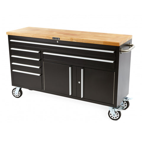 DULAP METALIC PROFESIONAL CARUCIOR MOBIL BANC DE LUCRU 152CM, BLAT LEMN MASIV OLANDA