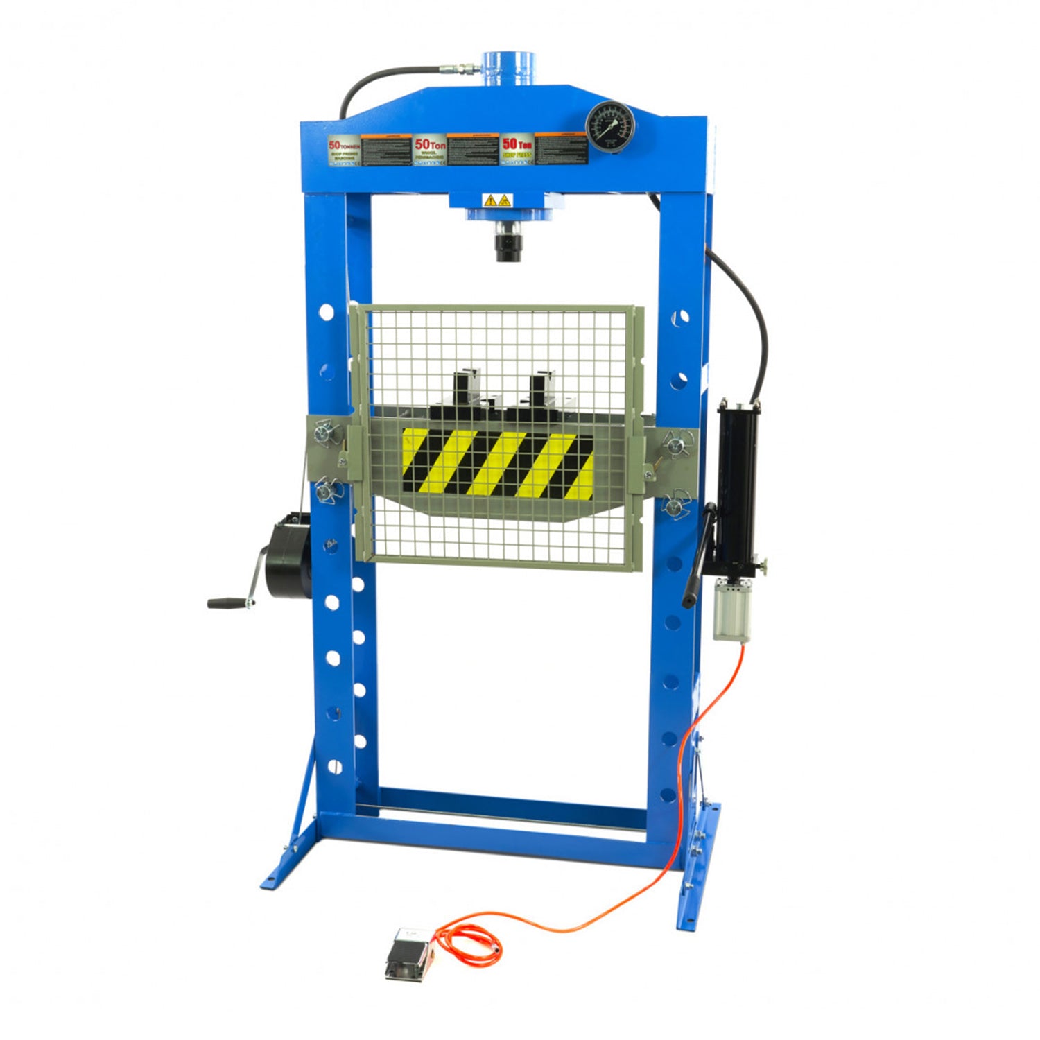 PRESA STAND HIDRO-PNEUMATICA CU PROTECTIE 50T