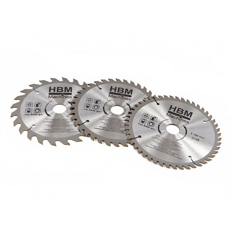 SET DISCURI PENTRU FIERASTRAU CIRCULAR 160MM 3 PIESE