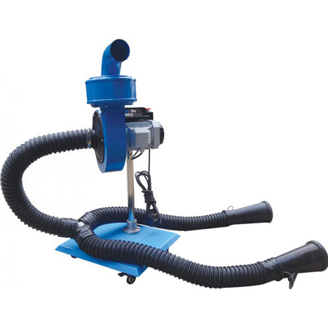 EXHAUSTOR MOBIL CU 2 FURTUNE 3M 75MM PENTRU GAZE ESAPAMENT 0.55KW 380V