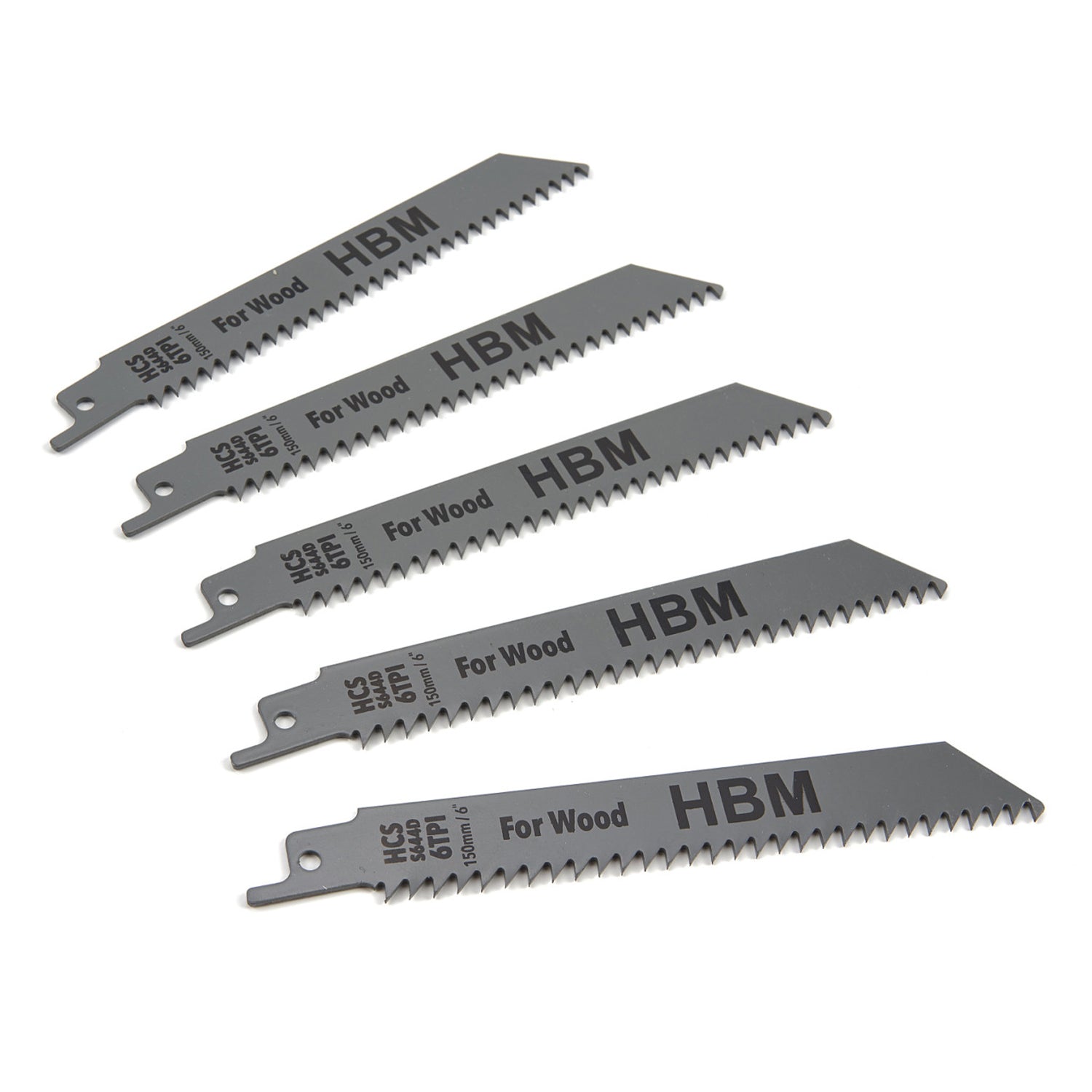 SET 5 LAME PANZE PT LEMN FIERASTRAU PENDULAR 150MM 6TPI