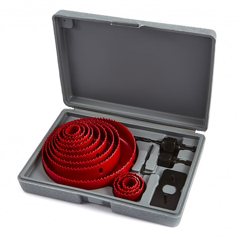 SET CAROTE HSS INELARE PENTRU LEMN 16 PIESE HBM