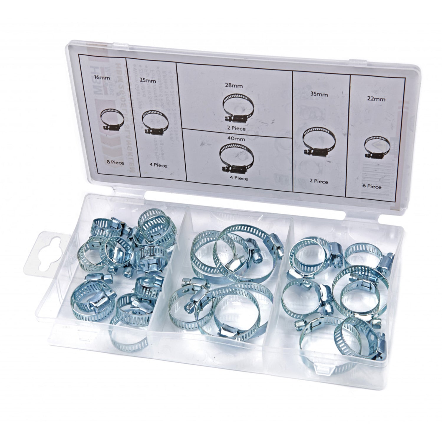 SET COLIERE METALICE PT FURTUN 16-40MM 26 PIESE HBM