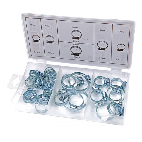 SET COLIERE METALICE PT FURTUN 16-40MM 26 PIESE HBM