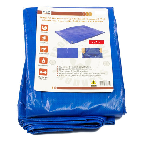 PRELATA DE PROTECTIE IMPERMEABILA SI REZISTENTA LA UV PENTRU CONSTRUCTII 4X5 M