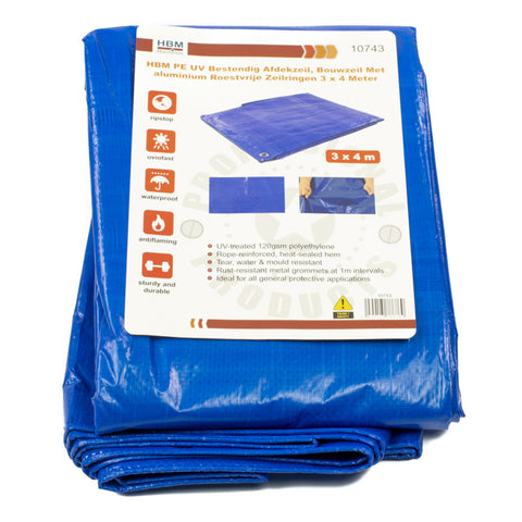 PRELATA DE PROTECTIE IMPERMEABILA SI REZISTENTA LA UV PENTRU CONSTRUCTII 3X4 M