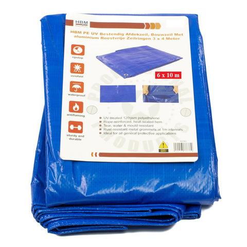 PRELATA DE PROTECTIE IMPERMEABILA SI REZISTENTA LA UV PENTRU CONSTRUCTII 6X10 M