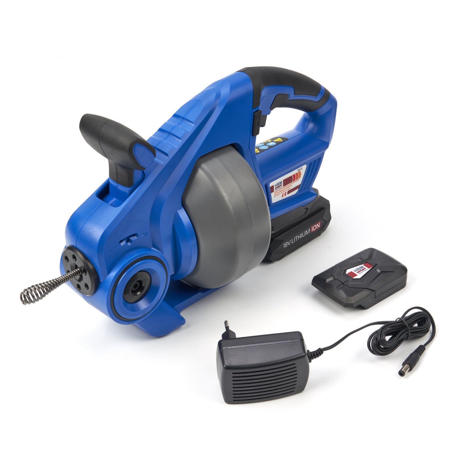 DISPOZITIV DESFUNDAT TEVI CU MECANISM DE ROTIRE 7 M CU ACUMULATOR 18V 2.0AH HBM