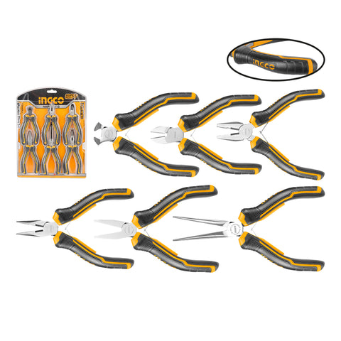 SET 6 MINI CLESTI TIP PATENT CR-V 115MM INGCO