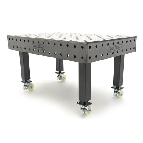 MASA MOBILA DE LUCRU PENTRU SUDURA Ø 28 MM 1500 X 1000 X 15MM
