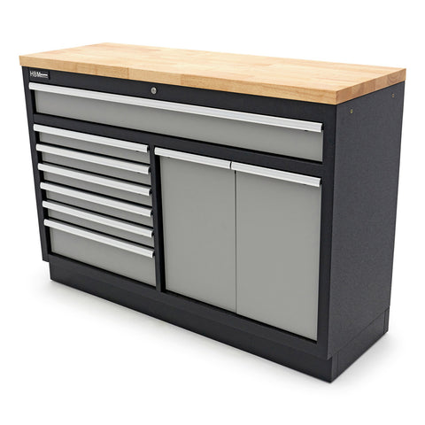 DULAP DE SCULE PROFESIONAL CU BANC DE LUCRU 136CM 9 SERTARE HBM