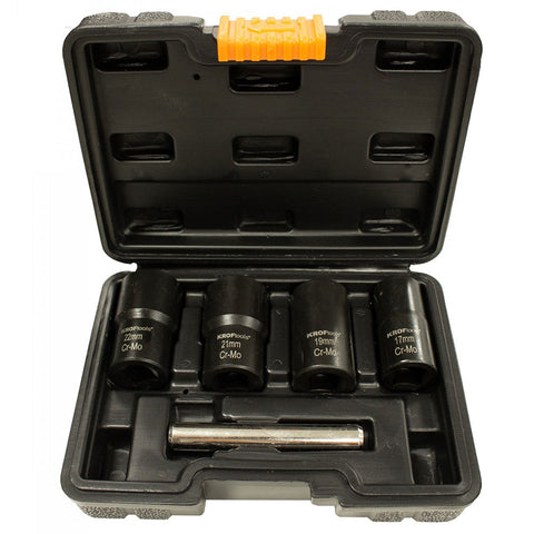 SET TUBULARE EXTRACTOARE DE SURUBURI 1/2 5 PIESE 17-22MM KROFTOOLS