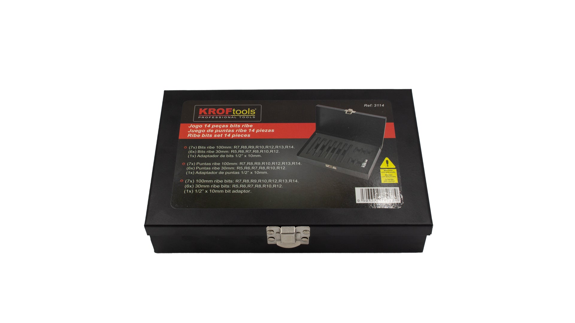 SET RIBE DE IMPACT 14 PIESE KROFTOOLS