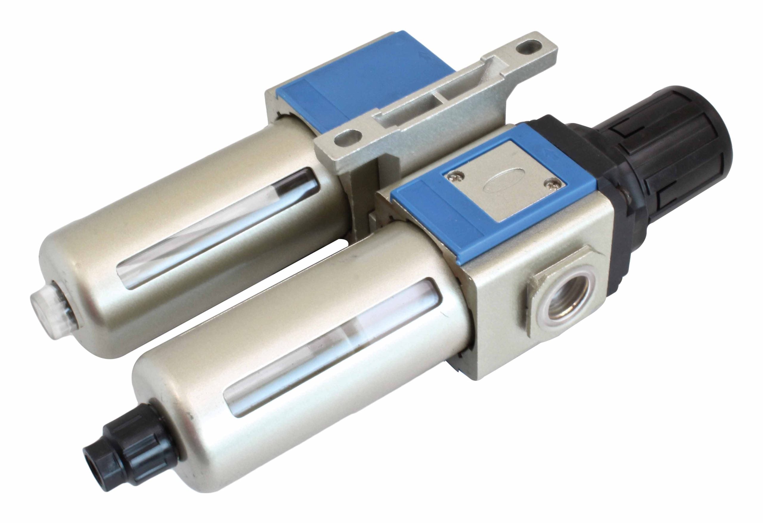 FILTRU SEPARATOR APA SI LUBRIFIERE CU REGULATOR DE PRESIUNE 1/2 PENTRU SCULE ECHIPAMENTE PNEUMATICE