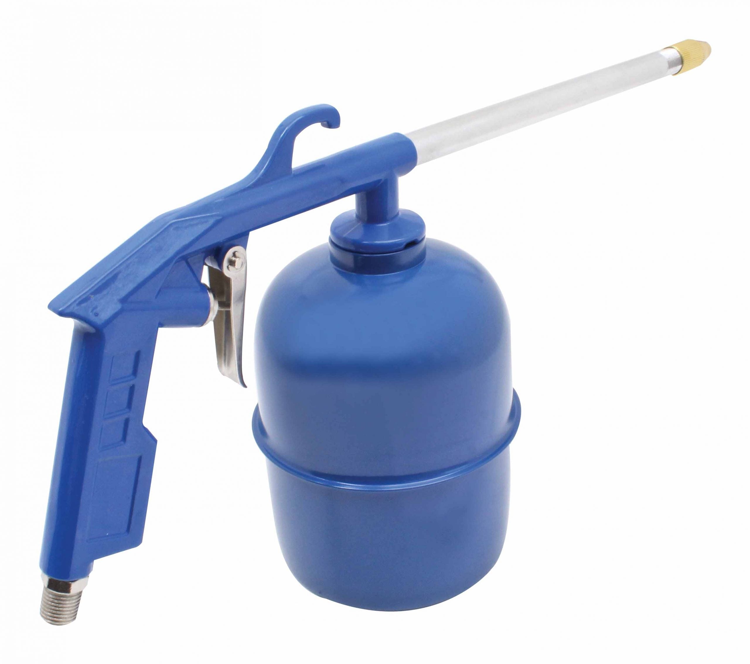 PISTOL DE SPALAT SI DEGRESAT CU AER COMPRIMAT PENTRU MOTOARE, REZERVOR METALIC 1L, DUZA LUNGA 230MM, 3-5 BAR