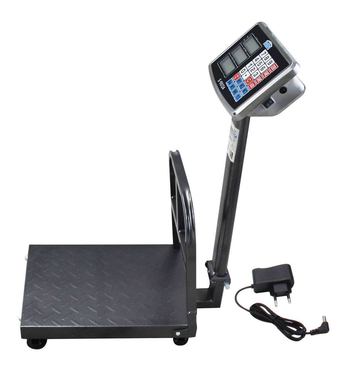 Cantar comercial pliabil cu platforma si ecran LCD 150 kg Satra