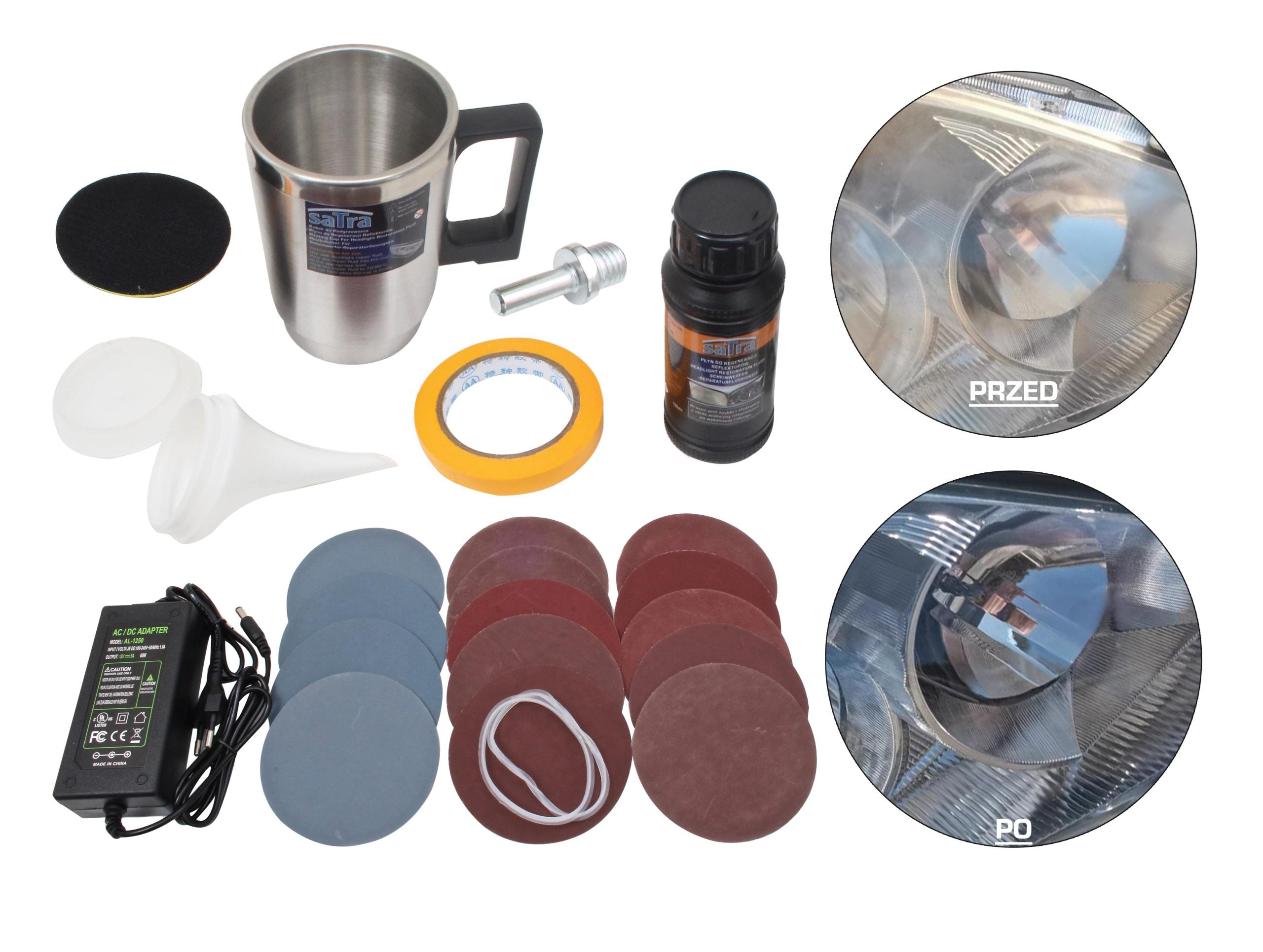 SET PENTRU RESTAURARE FARURI CU POLIMER 23 PIESE SATRA