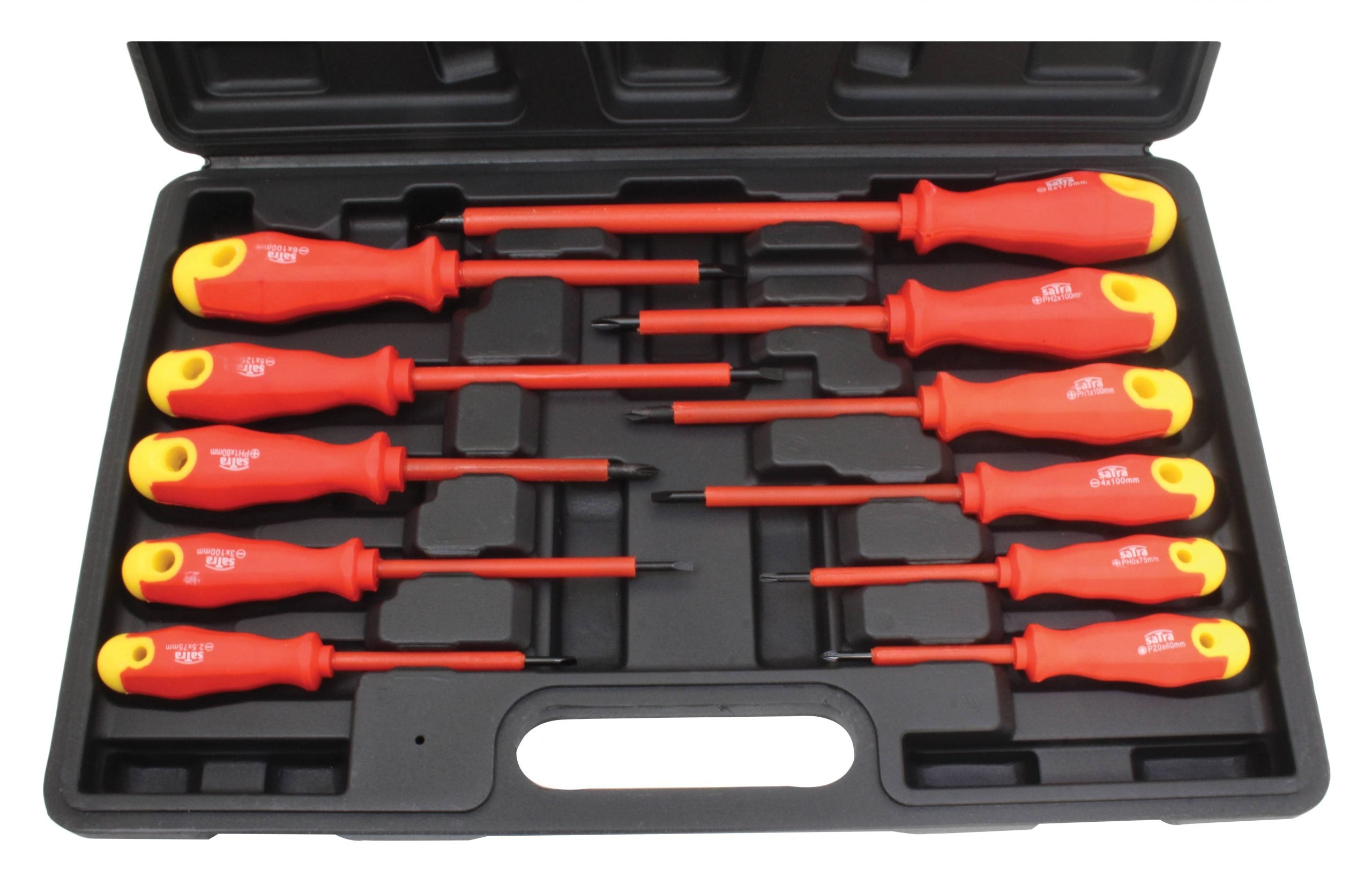 SET 11 SURUBELNITE IZOLATE PENTRU ELECTRICIENI, CR-V, CU VARF MAGNETIC
