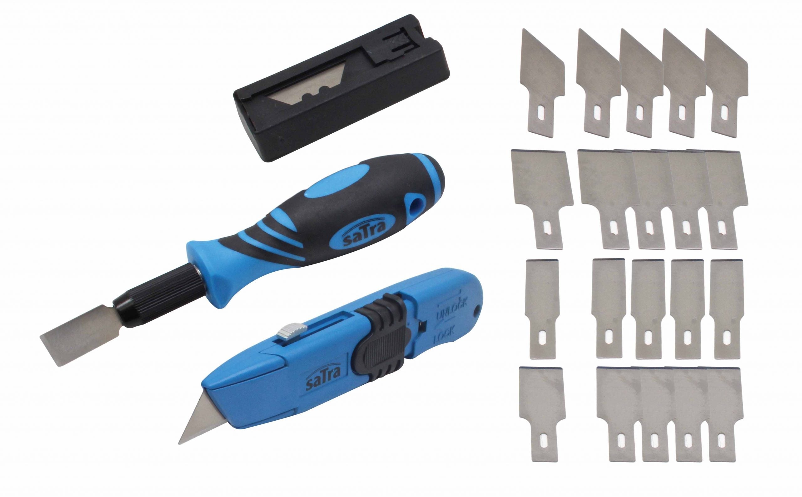 TRUSA RACLETA SI CUTTER 30 PIESE SATRA