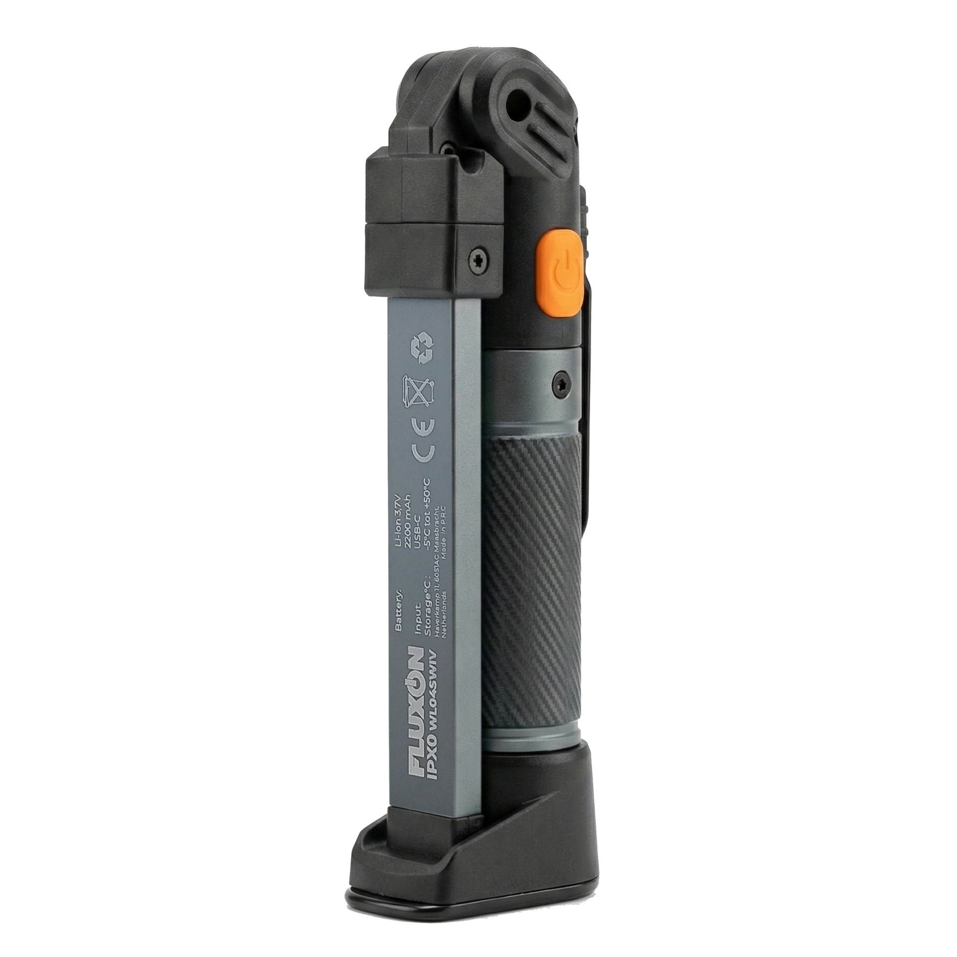 LAMPA DE LUCRU LED REINCARCABILA FLUXON 450LM, ACUMULATOR 2200mAh, CAP ROTATIV 180°