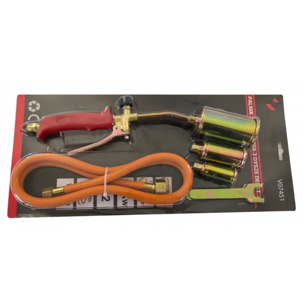 Arzator de gaz cu 3 duze 25mm 35mm 60mm