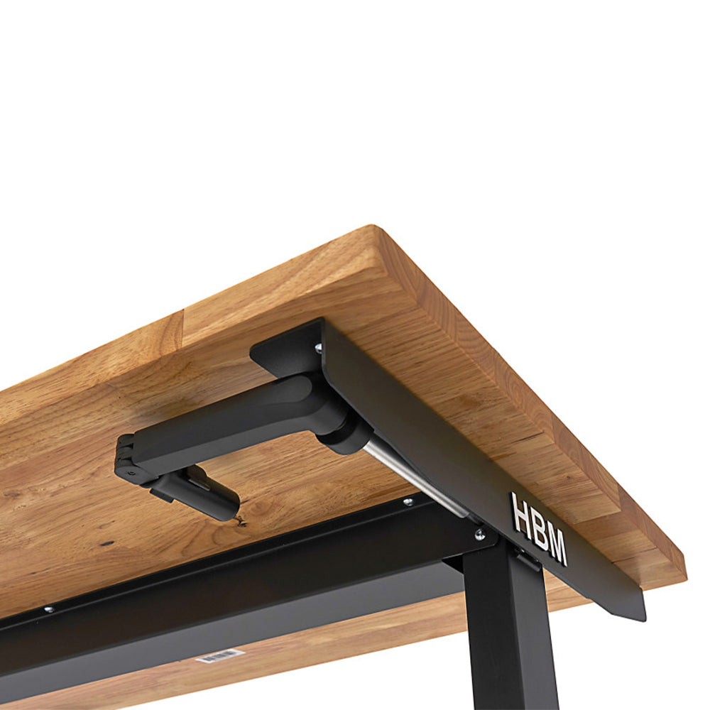 Banc de lucru cu blat din lemn masiv reglabil pe inaltime 152cm