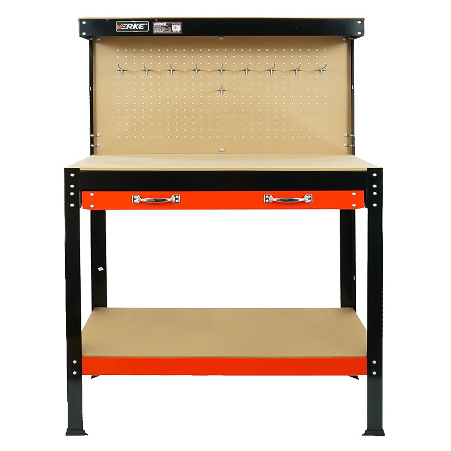 Banc de lucru cu panou si sertare 120 x 60 x 150 cm
