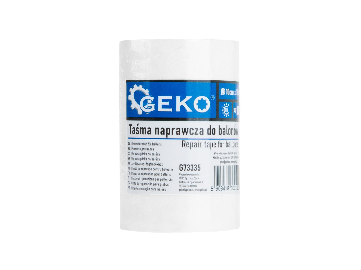 Banda pentru reparat baloti si folie de siloz cu protectie uv 10cm x 10m - alb
