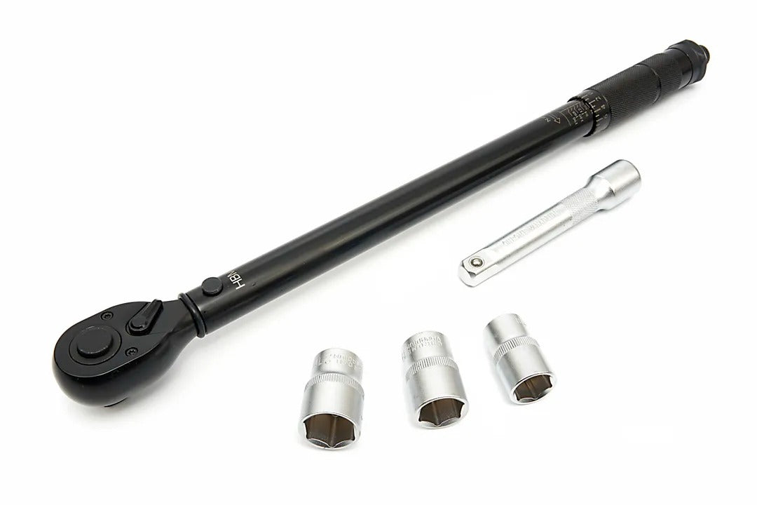 SET CHEIE DINAMOMETRICA 1/2 5 PIESE 28-210 NM TUBULARE 1/2 17-19-21 MM PRELUNGITOR 1/2 HBM MACHINES OLANDA