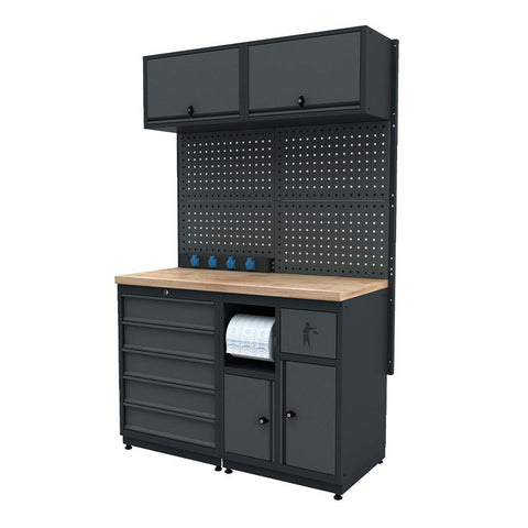 BANC DE LUCRU - MOBILIER METALIC MODULAR PENTRU ATELIER 1.24M MODEL 1