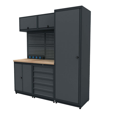 BANC DE LUCRU - MOBILIER METALIC MODULAR PENTRU ATELIER 1.86M MODEL 2